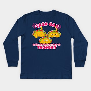 Taco Cat Kids Long Sleeve T-Shirt